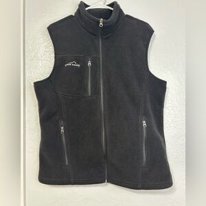 Eddie Bauer Men’s Large high quality Fleece Vest • Full-Zip Outdoor Layer